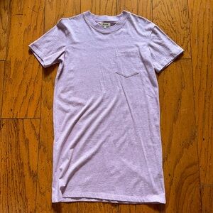 Never worn! XS Madewell, heather pink tshirt dress- cute and comfy!